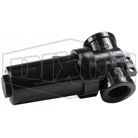 Dixon T Line Strainer, 1 in, FNPT, Polypropylene, White, Import PTLS10040